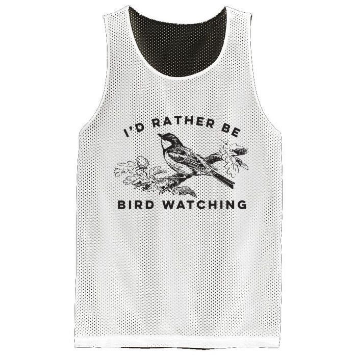 Id Rather Be Bird Watching Birding Nerd Gift Watcher Mesh Reversible Basketball Jersey Tank