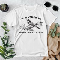 Id Rather Be Bird Watching Birding Nerd Gift Watcher Premium T-Shirt