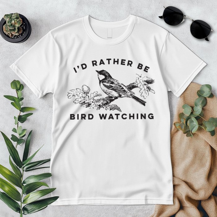 Id Rather Be Bird Watching Birding Nerd Gift Watcher Premium T-Shirt