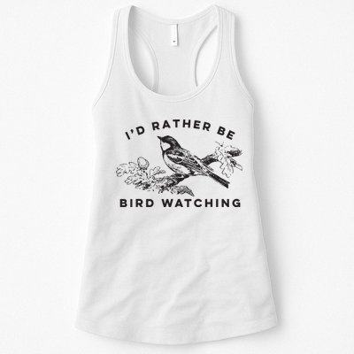 Id Rather Be Bird Watching Birding Nerd Gift Watcher Womens Tank Top