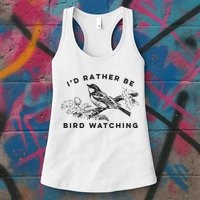 Id Rather Be Bird Watching Birding Nerd Gift Watcher Womens Tank Top