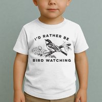 Id Rather Be Bird Watching Birding Nerd Gift Watcher Toddler T-Shirt