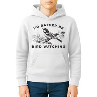 Id Rather Be Bird Watching Birding Nerd Gift Watcher Kids Hoodie