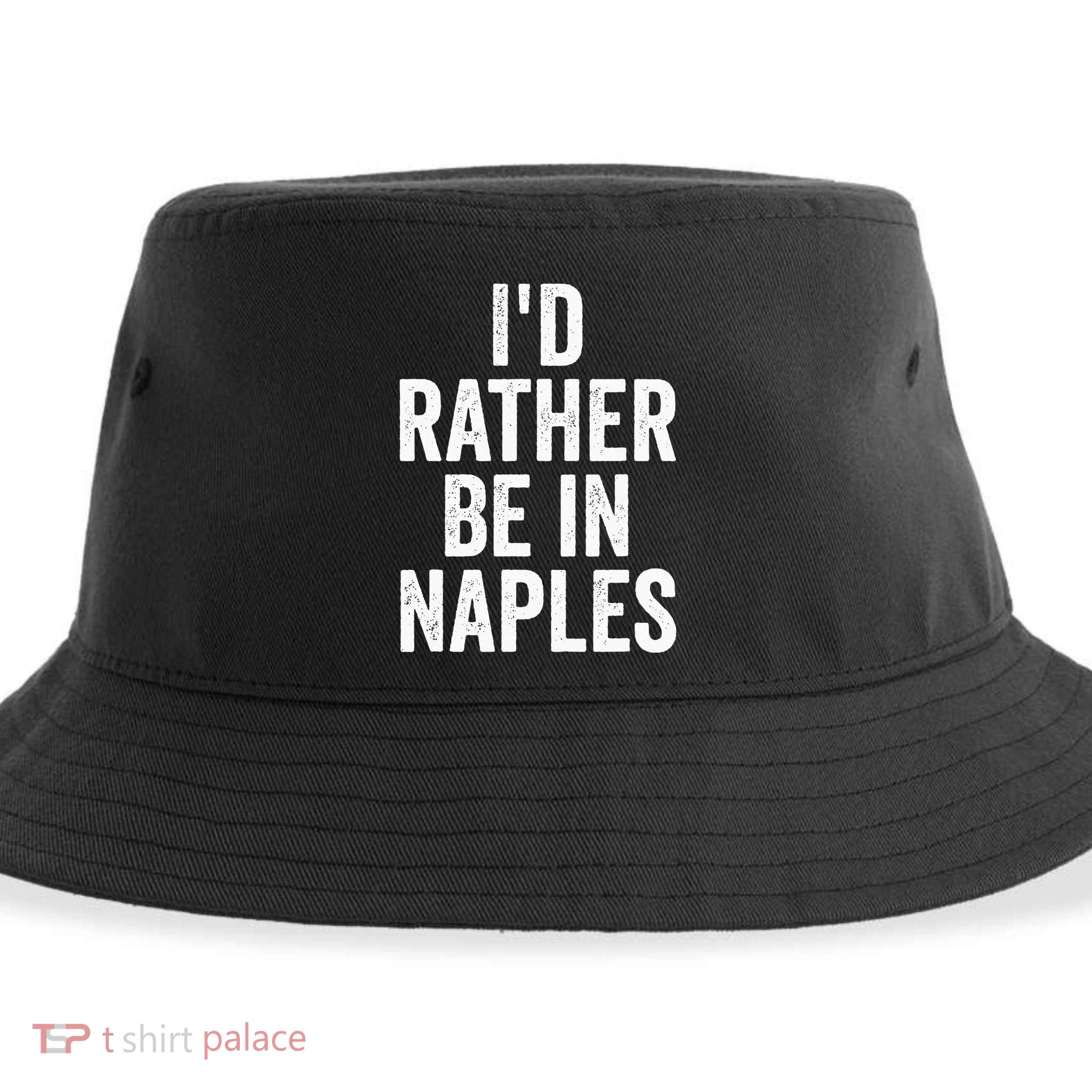 I’d Rather Be In Naples Florida Beach Ocean Vacation Sustainable Bucket Hat