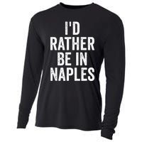 I’d Rather Be In Naples Florida Beach Ocean Vacation Cooling Performance Long Sleeve Crew