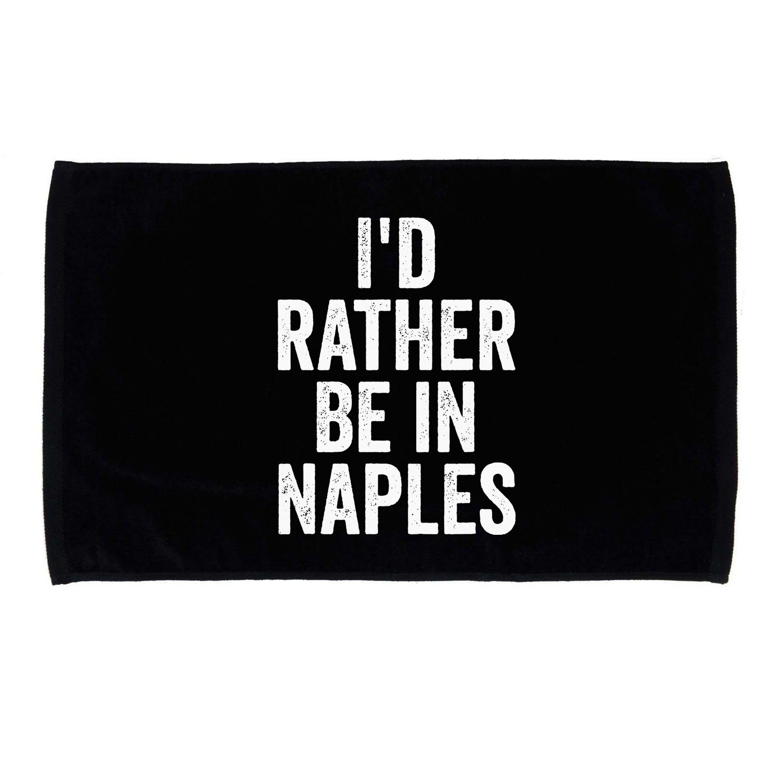 I’d Rather Be In Naples Florida Beach Ocean Vacation Microfiber Hand Towel