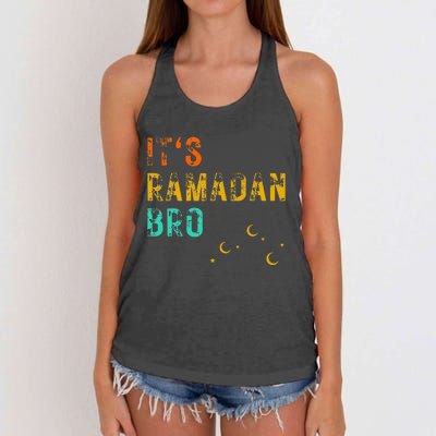 It's Ramadan Bro Islamic Fasting Muslim Women's Knotted Racerback Tank