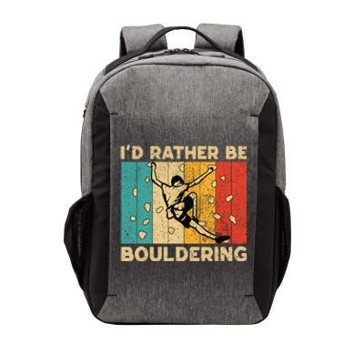 ID Rather Bouldering Funny Rock Climbing Bouldering Vector Backpack