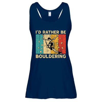 ID Rather Bouldering Funny Rock Climbing Bouldering Ladies Essential Flowy Tank