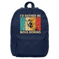 ID Rather Bouldering Funny Rock Climbing Bouldering 16 in Basic Backpack