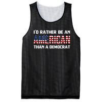 I'd Rather Be An American Than A Democrat, Fuck Biden Shirt Mesh Reversible Basketball Jersey Tank