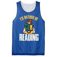 Id Rather Be Reading Gift Mesh Reversible Basketball Jersey Tank