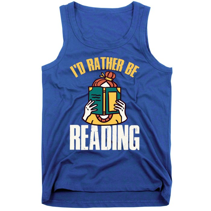 Id Rather Be Reading Gift Tank Top