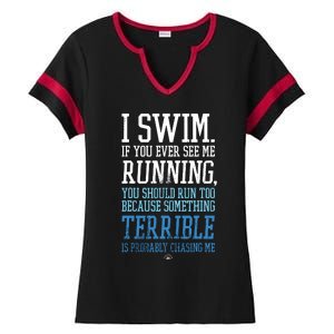 I RUN BETTER THAN THE GOVERNMENT Funny Runner Gift Ladies Halftime Notch Neck Tee