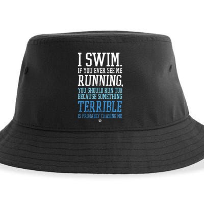 I RUN BETTER THAN THE GOVERNMENT Funny Runner Gift Sustainable Bucket Hat