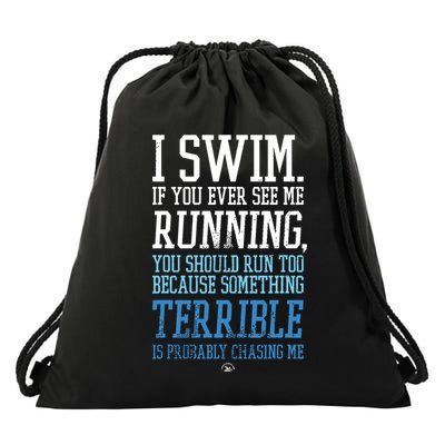 I RUN BETTER THAN THE GOVERNMENT Funny Runner Gift Drawstring Bag