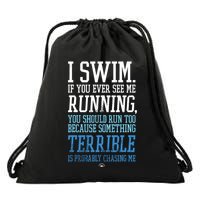 I RUN BETTER THAN THE GOVERNMENT Funny Runner Gift Drawstring Bag