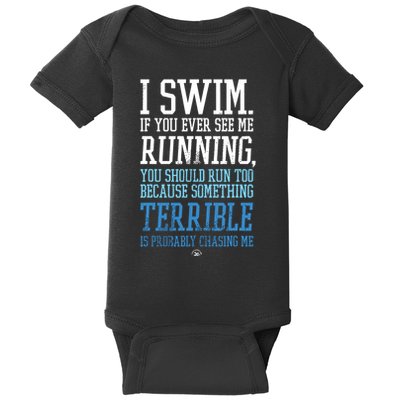 I RUN BETTER THAN THE GOVERNMENT Funny Runner Gift Baby Bodysuit