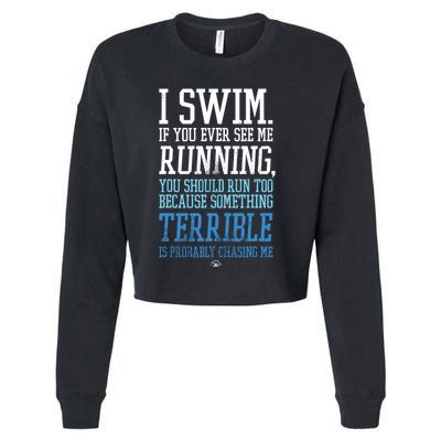 I RUN BETTER THAN THE GOVERNMENT Funny Runner Gift Cropped Pullover Crew