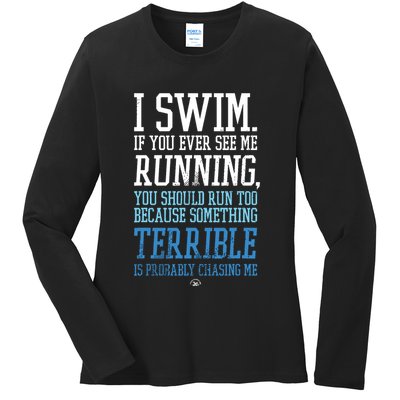 I RUN BETTER THAN THE GOVERNMENT Funny Runner Gift Ladies Long Sleeve Shirt