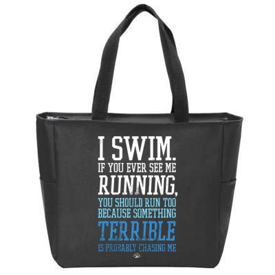 I RUN BETTER THAN THE GOVERNMENT Funny Runner Gift Zip Tote Bag
