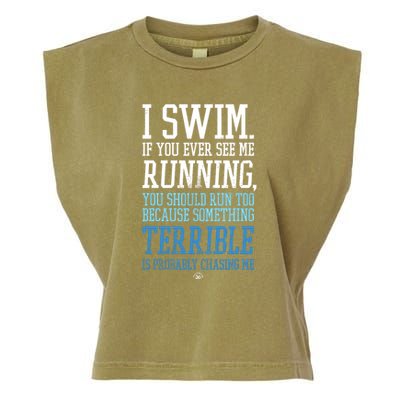 I RUN BETTER THAN THE GOVERNMENT Funny Runner Gift Garment-Dyed Women's Muscle Tee