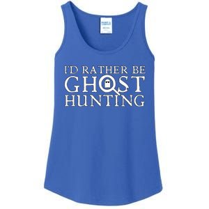 ID Rather Be Ghost Hunting Ladies Essential Tank