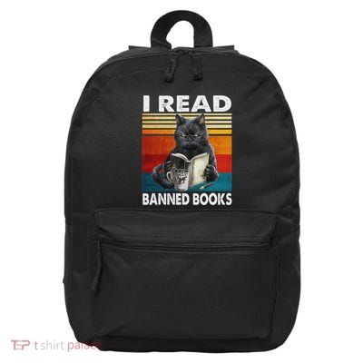 I Read Banned Books Bookworms Love Reading Books 16 in Basic Backpack