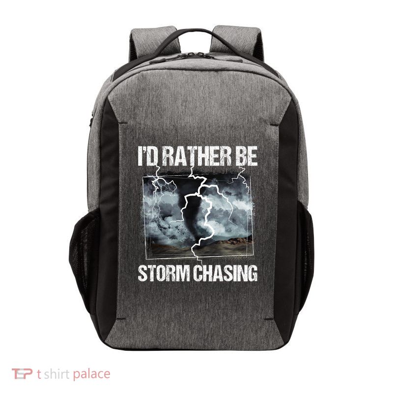 I'd Rather Be Storm Chasing Tornado Chaser Meteorology Vector Backpack