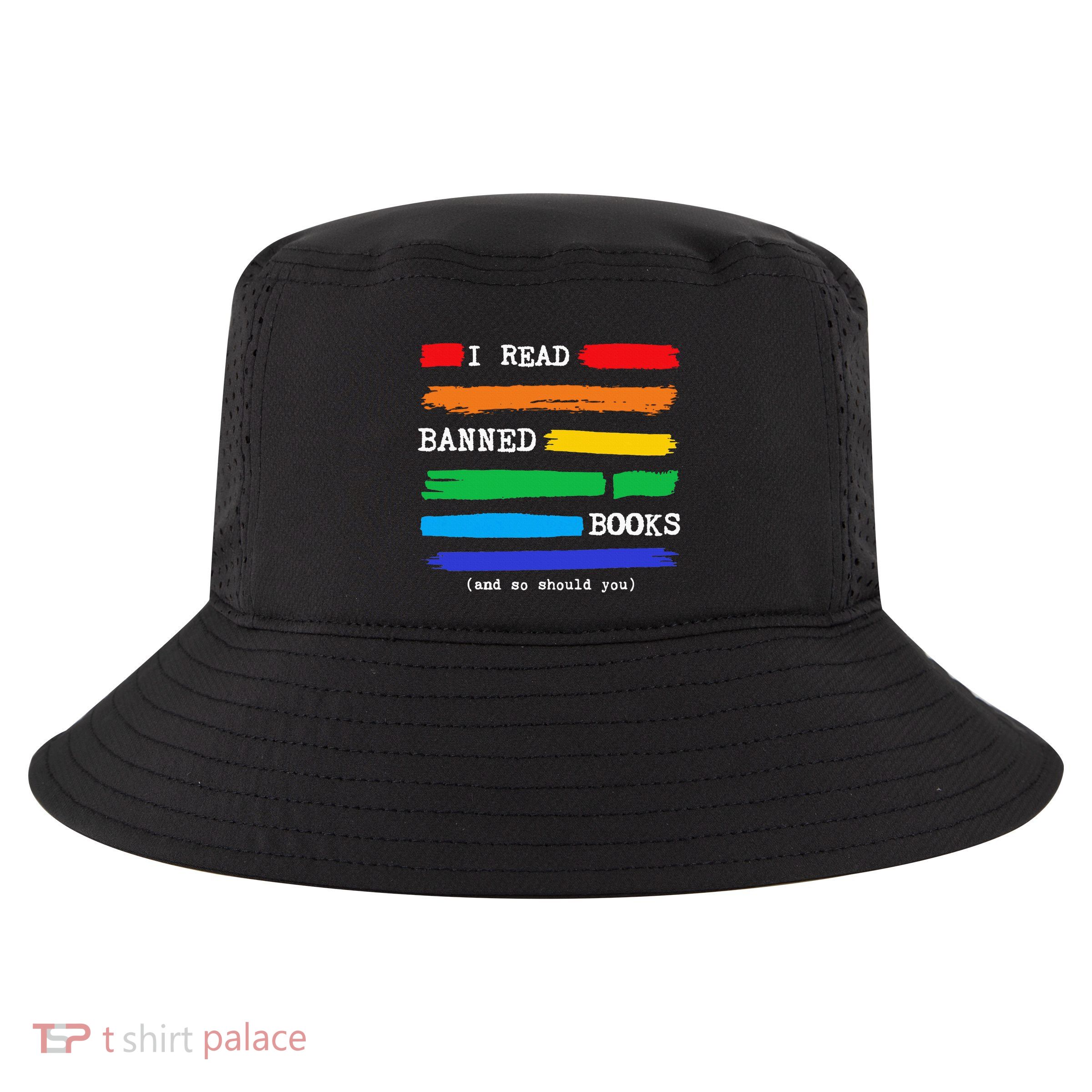 I Read Banned Books Colorful National Librarian Cool Comfort Performance Bucket Hat