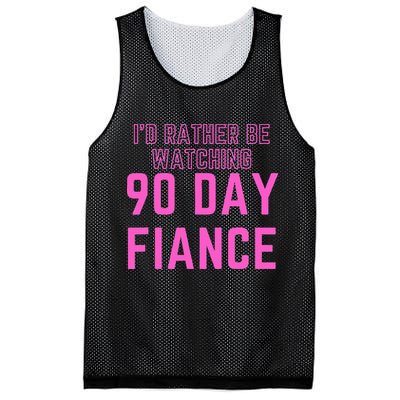 ID Rather Be Watching 90 Day Fiance Mesh Reversible Basketball Jersey Tank