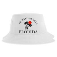 Id Rather Be In Florida Vacation Souvenir Beach Sun Seaside Sustainable Bucket Hat