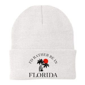 Id Rather Be In Florida Vacation Souvenir Beach Sun Seaside Knit Cap Winter Beanie