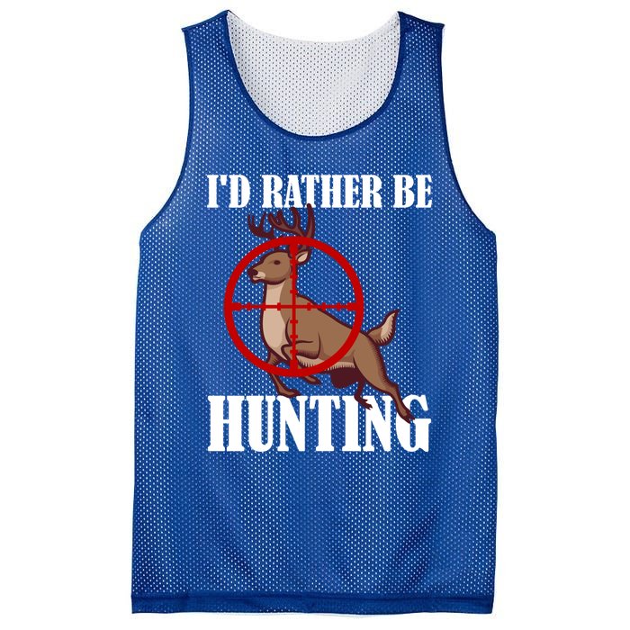 Id Rather Be Hunting Deer Hunter Deer Hunting Cute Gift Mesh Reversible Basketball Jersey Tank