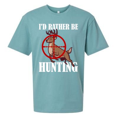 Id Rather Be Hunting Deer Hunter Deer Hunting Cute Gift Sueded Cloud Jersey T-Shirt