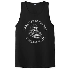 Id Rather Be Reading A Horror Novel Funny Reading Gift PosiCharge Competitor Tank