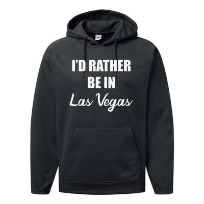 ID Rather Be In Las Vegas Performance Fleece Hoodie