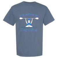 Id Rather Be Kayaking With Dog Funny Dog Kayak Graphic Garment-Dyed Heavyweight T-Shirt