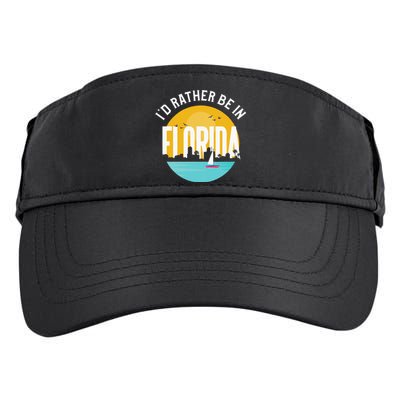 ID Rather Be In Florida Adult Drive Performance Visor