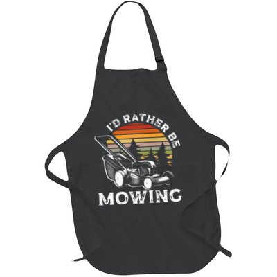 Id Rather Be Mowing Lawn Mowing Gardener Apron