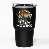 Id Rather Be Mowing Lawn Mowing Gardener Tumbler