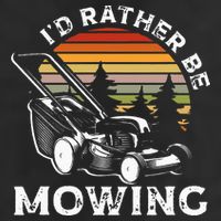 Id Rather Be Mowing Lawn Mowing Gardener 25L Jumbo Tote
