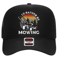 Id Rather Be Mowing Lawn Mowing Gardener Hat