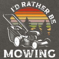 Id Rather Be Mowing Lawn Mowing Gardener Cotton Canvas Backpack