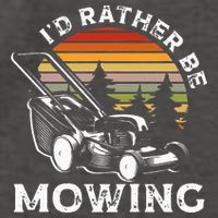 Id Rather Be Mowing Lawn Mowing Gardener Vector Backpack