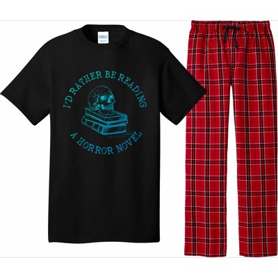 Id Rather Be Reading A Horror Novel Funny Reading Gift Pajama Set