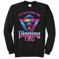 ID Rather Be Playing Tag Gorilla Vr Monke Gamer Sweatshirt