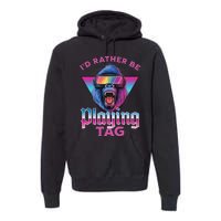 ID Rather Be Playing Tag Gorilla Vr Monke Gamer Premium Hoodie