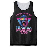 ID Rather Be Playing Tag Gorilla Vr Monke Gamer Mesh Reversible Basketball Jersey Tank