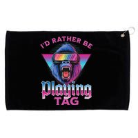 ID Rather Be Playing Tag Gorilla Vr Monke Gamer Grommeted Golf Towel